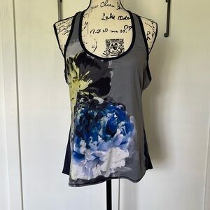 DONATED MAY 1st! Athleta sport racer back tank floral & navy